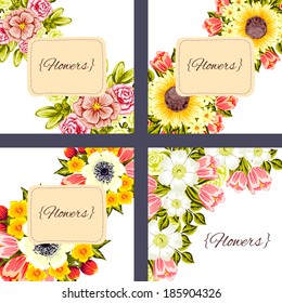 Abstract flower background with place for your text
