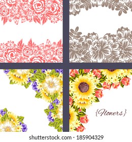 Abstract flower background with place for your text