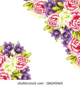 Abstract flower background with place for your text