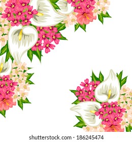 Abstract flower background with place for your text