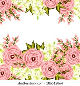 Abstract flower background with place for your text
