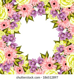 Abstract flower background with place for your text