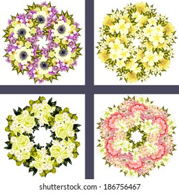 Abstract flower background with place for your text
