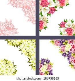 Abstract flower background with place for your text