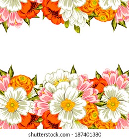 Abstract flower background with place for your text