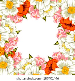 Abstract flower background with place for your text
