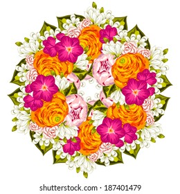 Abstract flower background with place for your text