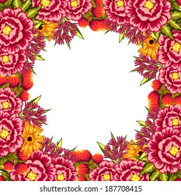 Abstract flower background with place for your text