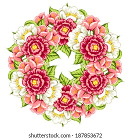 Abstract flower background with place for your text