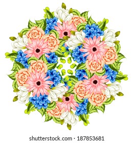 Abstract flower background with place for your text