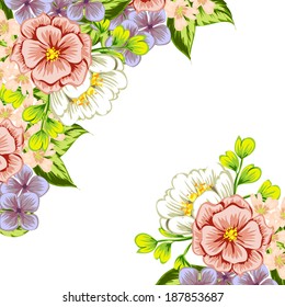 Abstract flower background with place for your text