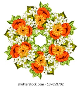 Abstract flower background with place for your text
