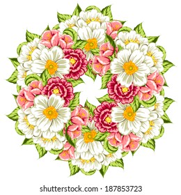 Abstract flower background with place for your text