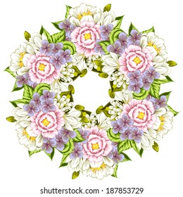 Abstract flower background with place for your text