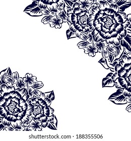 Abstract flower background with place for your text