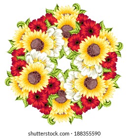 Abstract flower background with place for your text