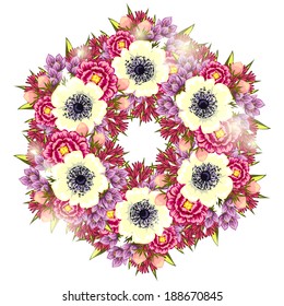 Abstract flower background with place for your text