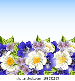 Abstract flower background with place for your text