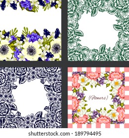 Abstract flower background with place for your text
