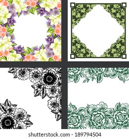 Abstract flower background with place for your text
