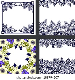 Abstract flower background with place for your text