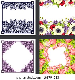Abstract flower background with place for your text