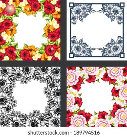 Abstract flower background with place for your text