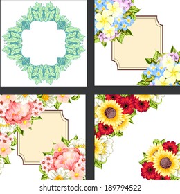 Abstract flower background with place for your text