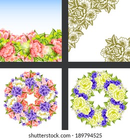 Abstract flower background with place for your text