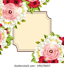 Abstract flower background with place for your text