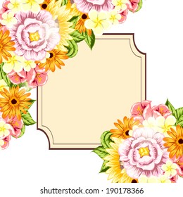 Abstract flower background with place for your text