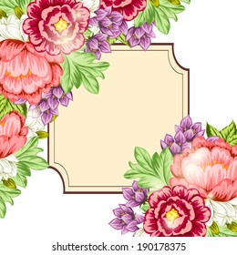 Abstract flower background with place for your text
