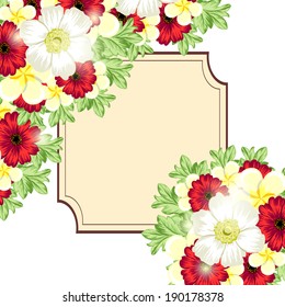 Abstract flower background with place for your text