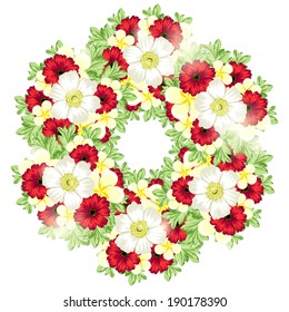 Abstract flower background with place for your text Abstract flower background with place for your text