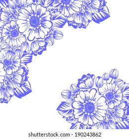 Abstract flower background with place for your text
