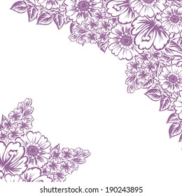 Abstract flower background with place for your text