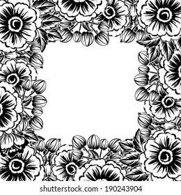 Abstract flower background with place for your text
