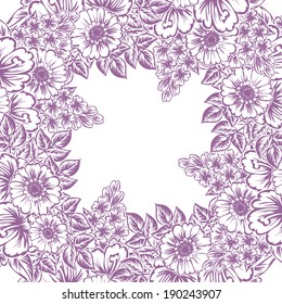 Abstract flower background with place for your text