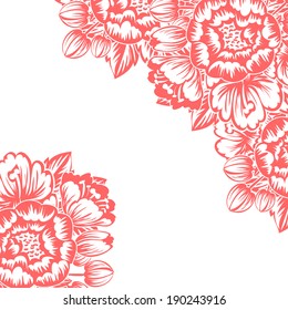 Abstract flower background with place for your text