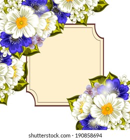 Abstract flower background with place for your text