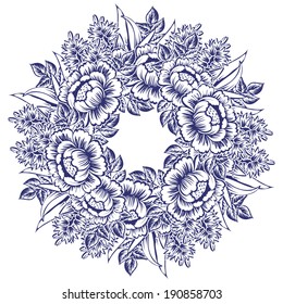 Abstract flower background with place for your text