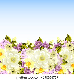 Abstract flower background with place for your text