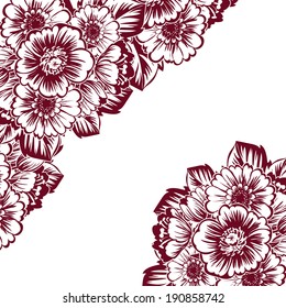 Abstract flower background with place for your text Abstract flower background with place for your text