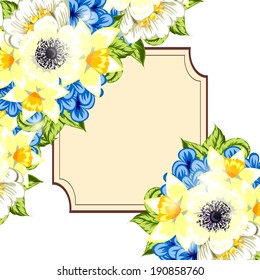 Abstract flower background with place for your text