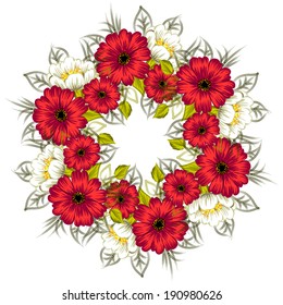 Abstract flower background with place for your text
