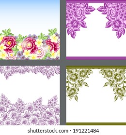 Abstract flower background with place for your text