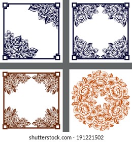 Abstract flower background with place for your text