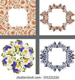 Abstract flower background with place for your text