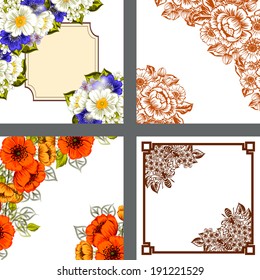 Abstract flower background with place for your text
