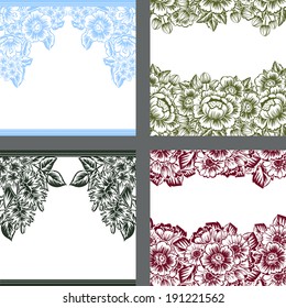 Abstract flower background with place for your text